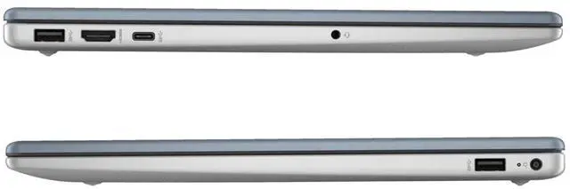 Alt view image 4 of 6 - HP 15-fd0015tg 15.6" Intel Processor N200 up to 3.7 GHz 8GB DDR4-3200 RAM 256GB PCIe NVMe M.2 SSD Intel UHD Graphics Windows 11 Home in S mode Laptop, Moonlight Blue - 8C343UA