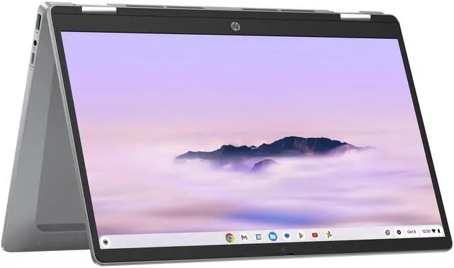 Alt view image 6 of 6 - HP Chromebook x360 14b-cd0020ca 14" FHD Touch Intel Core i3-N305 up to 3.8 GHz 8GB RAM 128GB UFS Intel UHD Graphics ChromeOS, Mineral Silver - 9X2U4UA