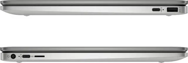 Alt view image 5 of 5 - HP Chromebook 14a-na1093cl 14" FHD Intel Celeron N4500 1.1 GHz up to 2.8 GHz 8GB RAM 128GB eMMC Intel UHD Graphics ChromeOS, Mineral Silver - 7F5R5UA