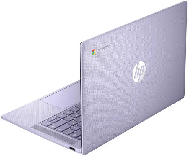 Alt view image 4 of 6 - HP Chromebook 14a-nf0000 14" Intel Processor N200 3.2 GHz up to 3.7 GHz 8GB RAM 128GB UFS Intel UHD Graphics ChromeOS, Purple - 9J3B4AV-I605