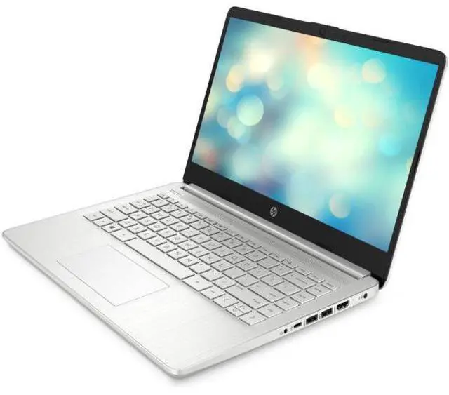 Alt view image 2 of 6 - HP 14-dq2031wm 14" Intel Core i3-1115G4 3.0 GHz up to 4.1 GHz 4GB DDR4 128GB PCIe NVMe M.2 SSD Intel UHD Graphics Windows 11 Home in S mode Laptop, Silver - 66C75UA