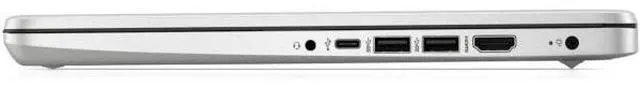 Alt view image 5 of 6 - HP 14-dq2031wm 14" Intel Core i3-1115G4 3.0 GHz up to 4.1 GHz 4GB DDR4 128GB PCIe NVMe M.2 SSD Intel UHD Graphics Windows 11 Home in S mode Laptop, Silver - 66C75UA