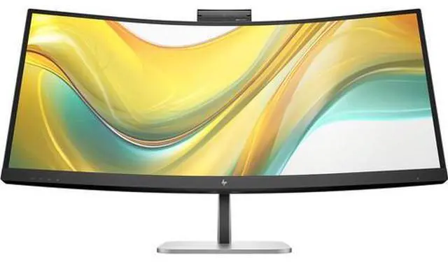 Alt view image 2 of 6 - HP Series 5 Pro 534pm 34" QHD 1500R Curved Monitor 21:9 1440p USB-C, 5MP IR, Speakers, Mics, Ambient Light Sensor, Tilt and Swivel, DisplayPort & HDMI - 9E0Z2UT