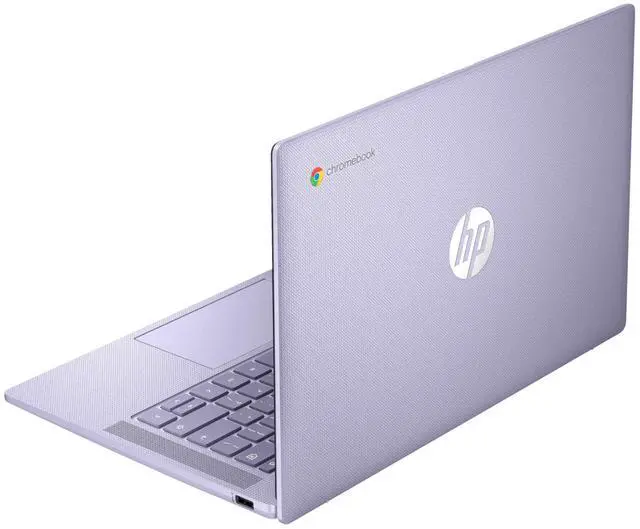 Alt view image 4 of 6 - HP Chromebook 14a-nf0000 14" Intel Processor N100 0.7 GHz up to 3.4 GHz 4GB RAM 64GB eMMC Intel UHD Graphics Chrome OS Laptop, Purple - A2MQ4AV-I106