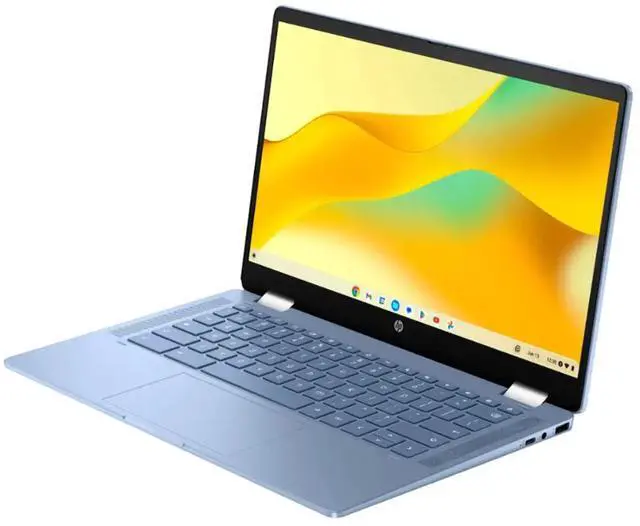 Alt view image 4 of 6 - HP Chromebook X360 14B-CD0000 14" Touch Intel Processor N200 3.2 GHz up to 3.7 GHz 8GB RAM 128GB UFS Intel UHD Graphics ChromeOS Laptop, Blue - 9V8W9AV-I205