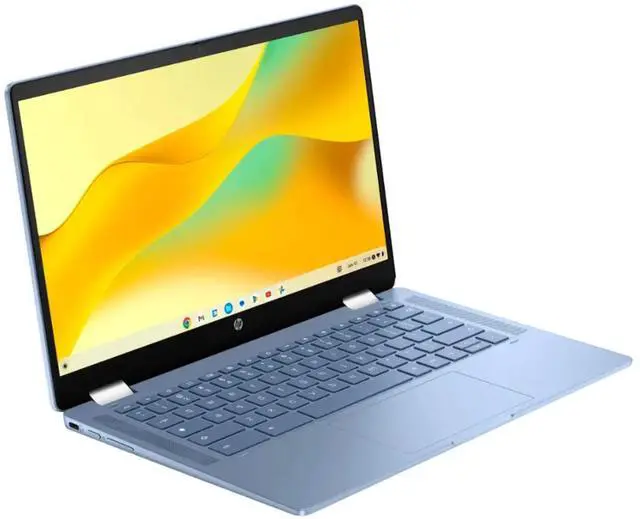 Alt view image 5 of 6 - HP Chromebook X360 14B-CD0000 14" Touch Intel Processor N200 3.2 GHz up to 3.7 GHz 8GB RAM 128GB UFS Intel UHD Graphics ChromeOS Laptop, Blue - 9V8W9AV-I205