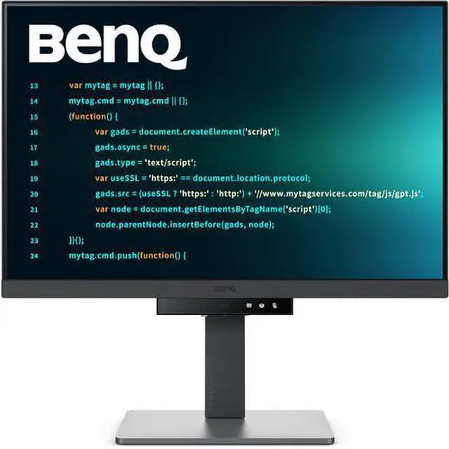 Alt view image 2 of 6 - BenQ RD240Q 24.1 WQXGA Programming Monitor 16:10, 5 ms, 300 nits, Contrast Ratio 1000:1, Coding Modes, USB-C (90W), HDMI & Display Pilot 2, Built-In Speakers & USB Hub