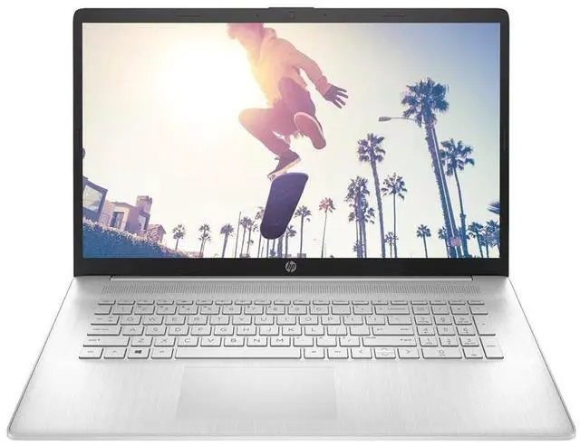 Main image of HP 17t-cn200 17.3" HD+ Intel Core i7-1255U 1.7 GHz up to 4.7 GHz 16GB DDR4-3200 SDRAM 512GB NVMe SSD Intel Iris Xe Graphics Windows 11 Home Laptop, Silver - 4V788AV-I227