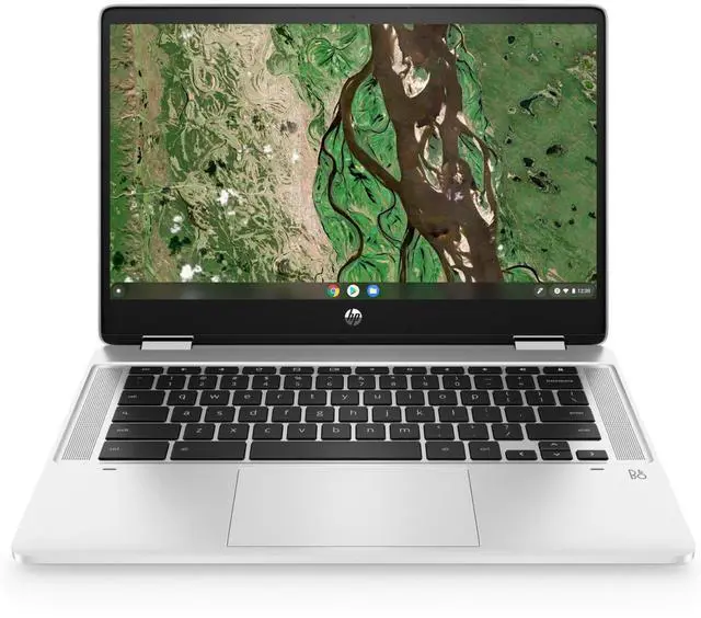 Main image of HP Chromebook x360 14b-cb0033dx 14" Intel Celeron N4500 1.10 GHz up to 2.80 GHz 4GB 64GB eMMC Intel UHD Graphics ChromeOS, Silver - 677H1UA