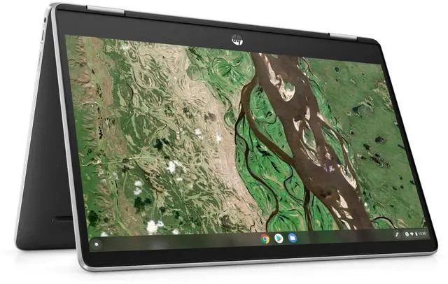 Alt view image 4 of 6 - HP Chromebook x360 14b-cb0033dx 14" Intel Celeron N4500 1.10 GHz up to 2.80 GHz 4GB 64GB eMMC Intel UHD Graphics ChromeOS, Silver - 677H1UA