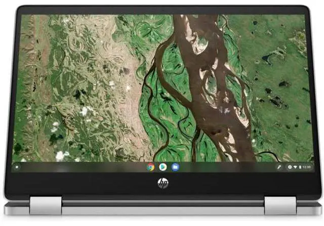Alt view image 5 of 6 - HP Chromebook x360 14b-cb0033dx 14" Intel Celeron N4500 1.10 GHz up to 2.80 GHz 4GB 64GB eMMC Intel UHD Graphics ChromeOS, Silver - 677H1UA