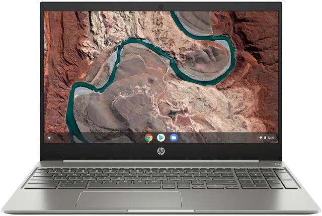 Main image of HP Chromebook 15a-na0010ca 15.6" FHD Intel Celeron N4500 1.10 GHz up to 2.8 GHz 8GB RAM 128GB eMMC Intel UHD Graphics ChromeOS Laptop, Mineral Silver - 6P759UA-I103
