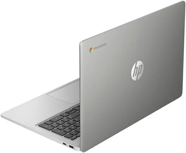 Alt view image 4 of 6 - HP Chromebook 15a-na0010ca 15.6" FHD Intel Celeron N4500 1.10 GHz up to 2.8 GHz 8GB RAM 128GB eMMC Intel UHD Graphics ChromeOS Laptop, Mineral Silver - 6P759UA-I103