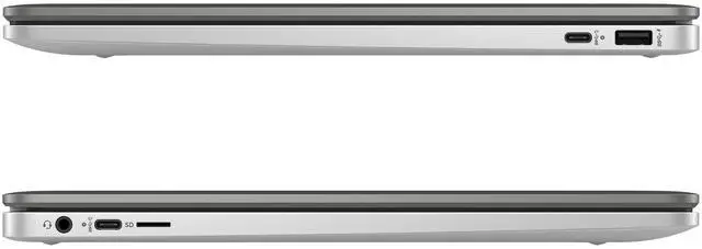 Alt view image 5 of 6 - HP Chromebook 15a-na0010ca 15.6" FHD Intel Celeron N4500 1.10 GHz up to 2.8 GHz 8GB RAM 128GB eMMC Intel UHD Graphics ChromeOS Laptop, Mineral Silver - 6P759UA-I103