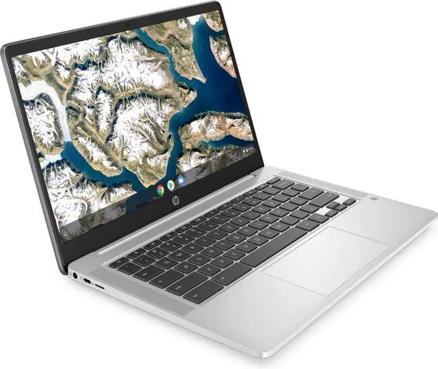 Alt view image 3 of 5 - HP Chromebook 14a-na0051cl 14" FHD Intel Pentium Silver N5030 1.1 GHz up to 3.1 GHz 4GB RAM 64GB eMMC Intel UHD Graphics 605 Chrome OS Laptop, Mineral Silver - 43N60UA-I602