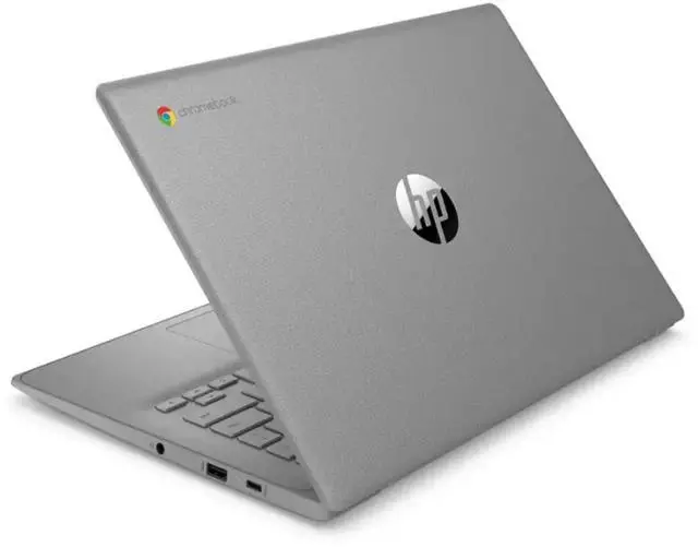 Alt view image 4 of 5 - HP Chromebook 14a-ne1013dx 14" Intel Celeron N4500 1.10 GHz up to 2.8 GHz 4GB RAM 64GB eMMC Intel UHD Graphics ChromeOS, Gray - B6SK0UA