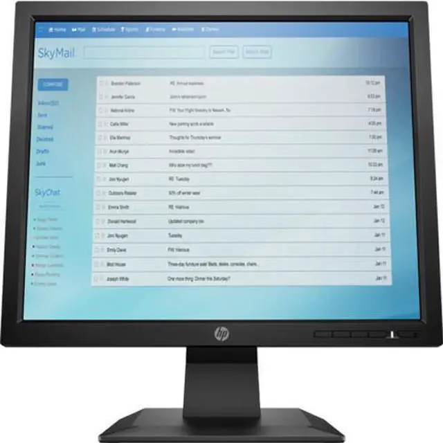 Alt view image 2 of 5 - HP P174 17" TN SXGA Monitor 5:4, 5ms, 60Hz, 1000:1, 250 cd/m², LED backlight, Anti-glare - 5RD64AA
