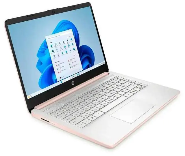 Alt view image 2 of 5 - HP 14-dq6015dx 14" Intel Processor N150 Quad-Core Up to 3.6 GHz 4GB DDR4-3200 RAM 128GB UFS Intel Graphics Windows 11 Home, Laptop, Rose Gold - B7FS4UA