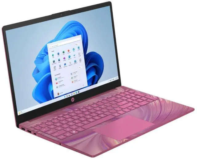 Alt view image 2 of 3 - HP 15-fd0104ds 15.6" Touch Intel Processor N100 up to 3.4 GHz 4GB DDR4 128GB UFS Intel UHD Graphics Windows 11 Home Laptop, Pink - A93V9UA