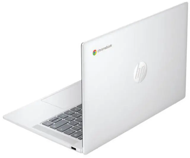 Alt view image 2 of 2 - HP Chromebook 14a-nf0018ca 14" Intel Processor N100 0.8 GHz up to 3.4 GHz 4GB RAM 128GB UFS Intel UHD Graphics ChromeOS Laptop, Silver - A4TJ4UA