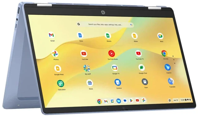 Alt view image 2 of 5 - HP Chromebook x360 14b-cd0046tg 14" Intel Processor N200 4GB RAM 128GB UFS Intel UHD Graphics ChromeOS Laptop - 9P1T9UA