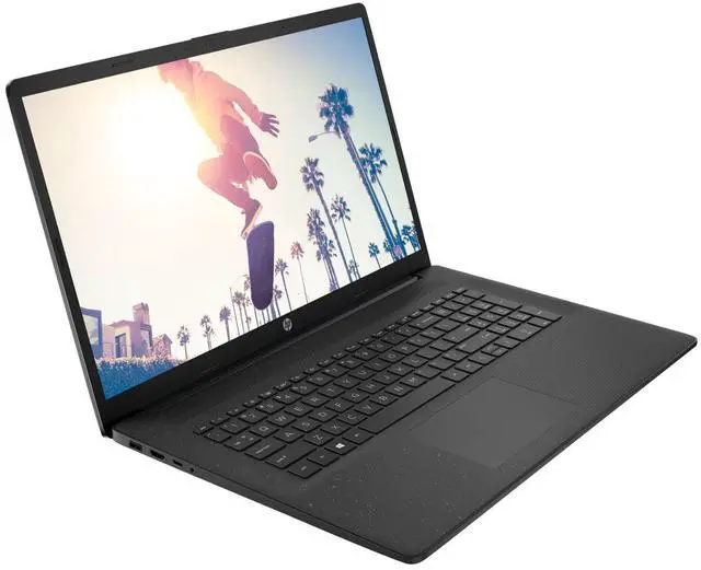 Alt view image 3 of 6 - HP 17t-cn200 17.3" HD+ Intel Core i7-1255U 3.50 GHz up to 4.7 GHz 8GB DDR4 256GB SSD Intel Iris Xe Graphics Windows 11 Home Laptop, Black - Minor Scratches and Dents