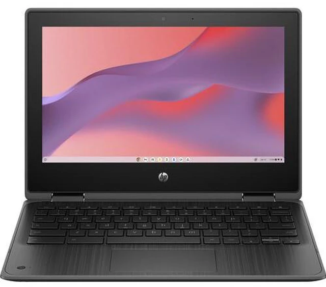Main image of HP Fortis x360 G3 J Chromebook 11.6" Touch Intel Celeron N5100 1.1 GHz up to 2.8 GHz 4GB RAM 32GB eMMC Intel UHD Graphics ChromeOS, Black - 5R222ES-I010