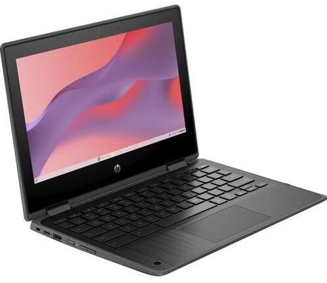 Alt view image 3 of 4 - HP Fortis x360 G3 J Chromebook 11.6" Touch Intel Celeron N5100 1.1 GHz up to 2.8 GHz 4GB RAM 32GB eMMC Intel UHD Graphics ChromeOS, Black - 5R222ES-I010