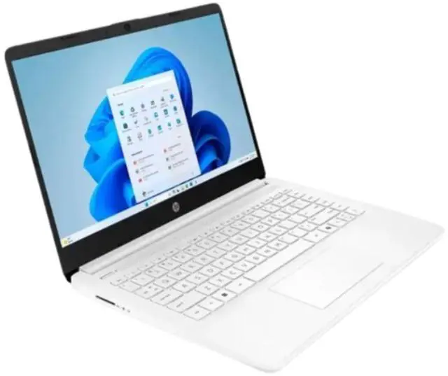 Alt view image 9 of 12 - HP 14-Inch Laptop with Intel Celeron N4500 Processor, 4GB RAM, 64GB eMMC Storage, Windows 11 Home in S Mode, Wi-Fi 6, Bluetooth 5.4, HD Display, Microsoft 365, and Up to 12 Hours Battery Life  Snowfl