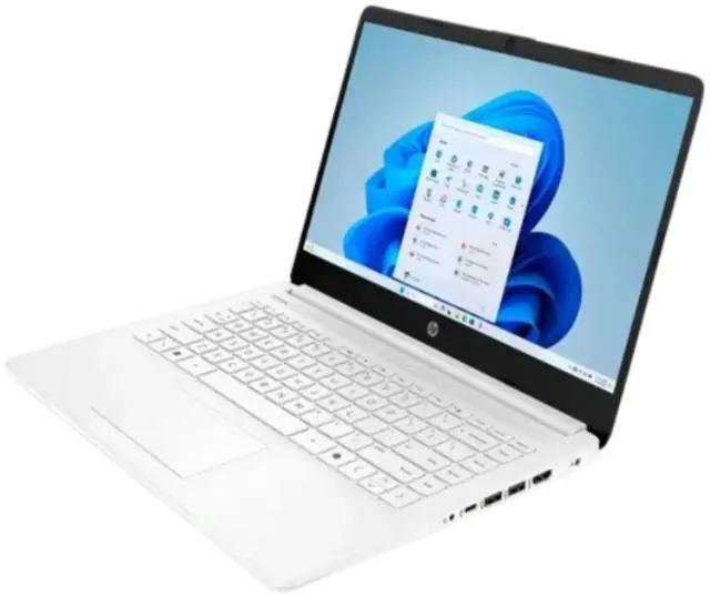 Alt view image 10 of 12 - HP 14-Inch Laptop with Intel Celeron N4500 Processor, 4GB RAM, 64GB eMMC Storage, Windows 11 Home in S Mode, Wi-Fi 6, Bluetooth 5.4, HD Display, Microsoft 365, and Up to 12 Hours Battery Life  Snowfl