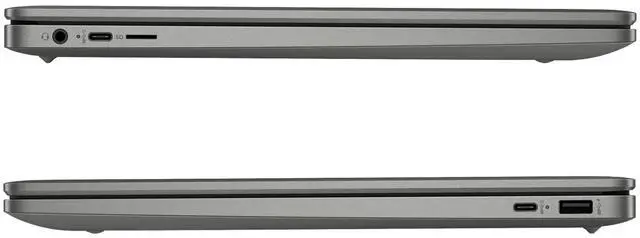 Alt view image 5 of 5 - HP Chromebook 15at-nb000 15.6" FHD IPS Intel Core i3-N305 0.8 GHz up to 3.8 GHz 8GB RAM 128GB UFS Intel UHD Graphics ChromeOS Laptop, Gray - 793Y5AV-I010
