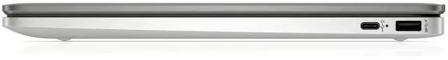 Alt view image 4 of 6 - HP Chromebook 14a-na0701ds 14" Intel Celeron N4120 1.10 GHz up to 2.6 GHz 4GB RAM 128GB eMMC Intel UHD Graphics 600 ChromeOS Laptop, Mineral Silver - 8R072UA