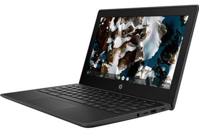 Alt view image 3 of 6 - HP Chromebook 11 G9 Education Edition 11.6" Intel Celeron N5100 1.1 GHz up to 2.8 GHz 8GB RAM 64GB eMMC Intel UHD Graphics ChromeOS Laptop, Black - 7W6L3UT