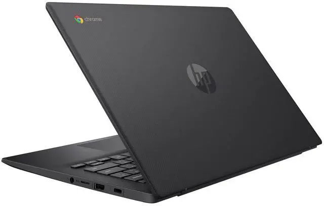 Alt view image 4 of 6 - HP Chromebook 14 G6 14" Intel Celeron N4020 1.1 GHz up to 2.8 GHz 4GB RAM 32GB eMMC Intel UHD Graphics 600 ChromeOS Laptop, Gray - 1A715UT
