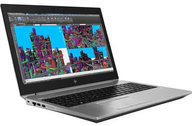 Alt view image 2 of 5 - HP ZBook 15 G5 Mobile Workstation 15.6" FHD IPS Intel Core i7-8850H 2.6 GHz 16GB DDR4 256GB SSD NVIDIA Quadro P1000 Windows 11 Pro Laptop, Gray, Minor Scratches and Dents