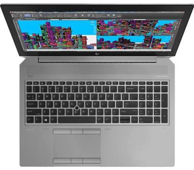 Alt view image 4 of 5 - HP ZBook 15 G5 Mobile Workstation 15.6" FHD IPS Intel Core i7-8850H 2.6 GHz 16GB DDR4 256GB SSD NVIDIA Quadro P1000 Windows 11 Pro Laptop, Gray, Minor Scratches and Dents