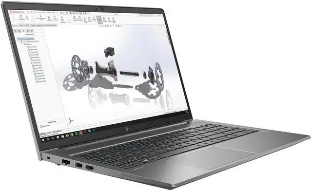 Alt view image 2 of 6 - HP ZBook Power G7 Mobile Workstation 15.6" FHD IPS Intel Core i7-10850H 2.70 GHz 32GB DDR4 512GB SSD NVIDIA Quadro T1000 with Max-Q Design Windows 11 Pro Laptop, Gray - 341R4UC-I010