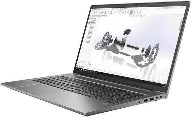 Alt view image 3 of 6 - HP ZBook Power G7 Mobile Workstation 15.6" FHD IPS Intel Core i7-10850H 2.70 GHz 32GB DDR4 512GB SSD NVIDIA Quadro T1000 with Max-Q Design Windows 11 Pro Laptop, Gray - 341R4UC-I010