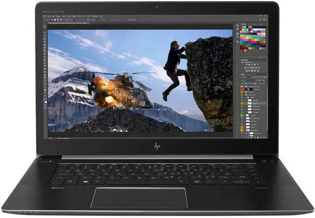 Main image of HP ZBook Studio G4 15.6" FHD Intel Core i7-7700HQ 2.8 GHz up to 3.8 GHz 8GB DDR4 256GB PCIe NVMe SSD Intel HD Graphics 630 Windows 11 Pro Laptop, Black - 2HU31UT