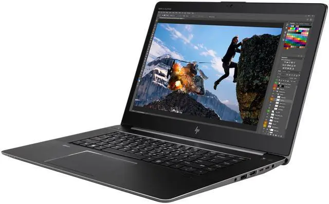 Alt view image 2 of 6 - HP ZBook Studio G4 15.6" FHD Intel Core i7-7700HQ 2.8 GHz up to 3.8 GHz 8GB DDR4 256GB PCIe NVMe SSD Intel HD Graphics 630 Windows 11 Pro Laptop, Black - 2HU31UT
