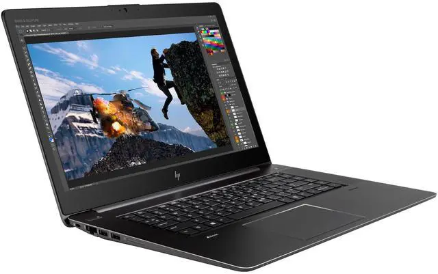 Alt view image 3 of 6 - HP ZBook Studio G4 15.6" FHD Intel Core i7-7700HQ 2.8 GHz up to 3.8 GHz 8GB DDR4 256GB PCIe NVMe SSD Intel HD Graphics 630 Windows 11 Pro Laptop, Black - 2HU31UT