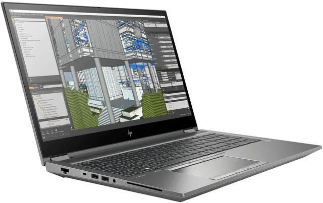 Alt view image 2 of 6 - HP ZBook Fury 15 G7 Mobile Workstation 15.6" FHD IPS Intel Core i7-10850H 2.7 GHz up to 5.1 GHz 32GB DDR4 512GB SSD Intel UHD Graphics Windows 11 Pro Laptop, Gray - 9VS26AV-I001