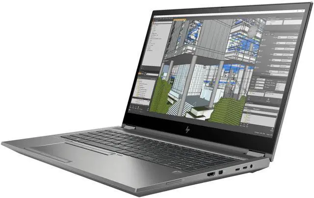 Alt view image 3 of 6 - HP ZBook Fury 15 G7 Mobile Workstation 15.6" FHD IPS Intel Core i7-10850H 2.7 GHz up to 5.1 GHz 32GB DDR4 512GB SSD Intel UHD Graphics Windows 11 Pro Laptop, Gray - 9VS26AV-I001