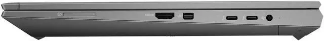 Alt view image 6 of 6 - HP ZBook Fury 15 G7 Mobile Workstation 15.6" FHD IPS Intel Core i7-10850H 2.7 GHz up to 5.1 GHz 32GB DDR4 512GB SSD Intel UHD Graphics Windows 11 Pro Laptop, Gray - 9VS26AV-I001