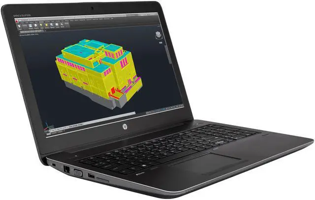 Alt view image 2 of 6 - HP ZBook 15 G3 Mobile Workstation 15.6" FHD Intel Xeon E3-1545M v5 2.9 GHz 32GB DDR4 512GB SSD Intel Iris Pro P580 Windows 11 Pro Laptop, Gray, Minor Scratches and Dents