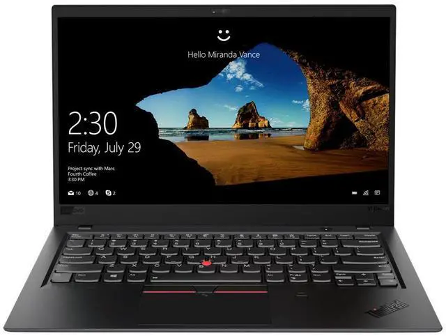 Main image of Lenovo ThinkPad X1 Carbon 6th Gen 14" FHD Intel Core i7-8650U 1.90 GHz up to 4.20 GHz 16GB 256GB SSD Intel UHD Graphics 620 Backlit KB Windows 11 Pro Laptop Black - 20KGS9HK00-I803