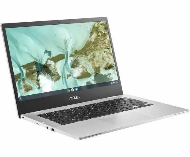 Alt view image 2 of 5 - ASUS Chromebook CX1 14" Intel Celeron N4500 1.1 GHz up to 2.8 GHz 4GB RAM 64GB eMMC Intel UHD Graphics ChromeOS Laptop, Silver - CX1400CKA-WS01-CB