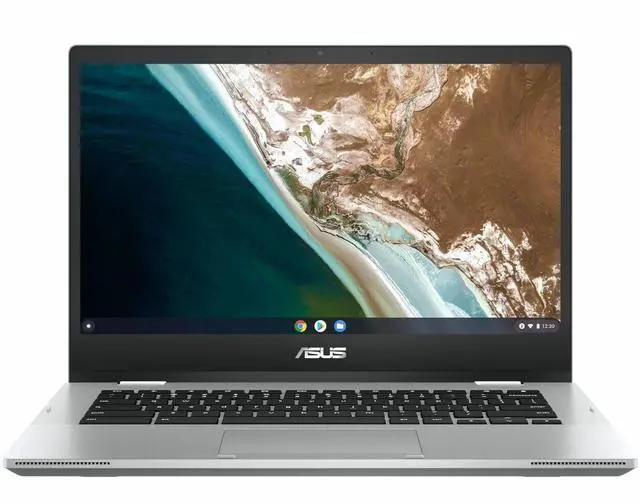 Main image of ASUS Chromebook CX1 14" Intel Celeron N4500 1.1 GHz up to 2.8 GHz 4GB RAM 64GB eMMC Intel UHD Graphics ChromeOS Laptop, Silver - CX1400CKA-WS01-CB