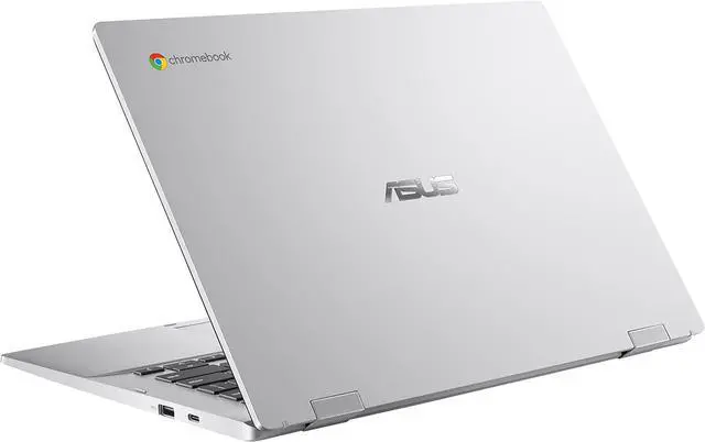 Alt view image 5 of 6 - ASUS Chromebook CX1 14.0" FHD Intel Celeron N5100 1.1 GHz up to 2.8 GHz 4GB RAM 64GB eMMC Intel UHD Graphics ChromeOS Laptop, Silver - CX1400CKA-SS01-CB