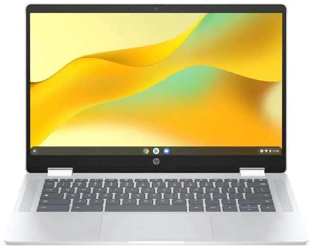 Main image of HP Chromebook x360 14bt-cd000 14" Intel Processor N200 3.2 GHz up to 3.7 GHz 4GB RAM 64GB SSD Intel UHD Graphics ChromeOS Laptop, Silver - 9V8W8AV-I001